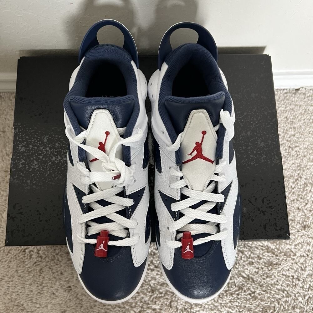 Nike Air Jordan Retro 6 G NRG Golf Shoes White/Navy DV1376-101 Men Size 7.5 New - Picture 4 of 9